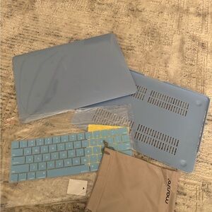 Blue Laptop Case with Keyboard Cover